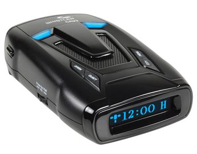 Whistler CR93 Bilingual Laser Radar Detector with Blue OLED Text Display, Black
