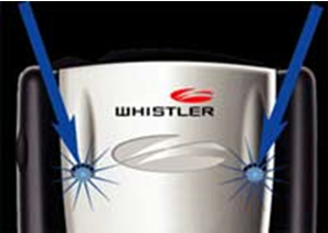 Whistler CR93 Bilingual Laser Radar Detector with Blue OLED Text Display, Black