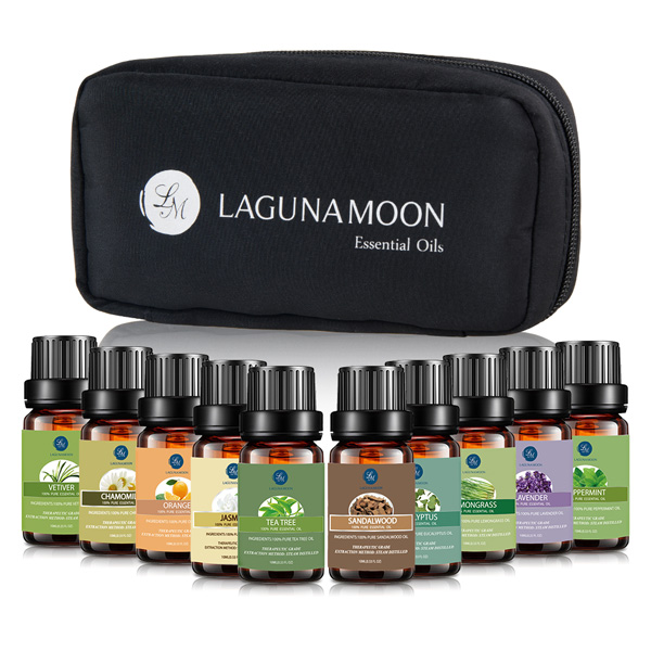 LAGUNAMOON™ Bluetooth APP Control aroma diffuser with 10 10ml Essential oils A-B002