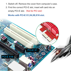 EDUP WiFi 6 Card AX 3000Mbps PCIe Network