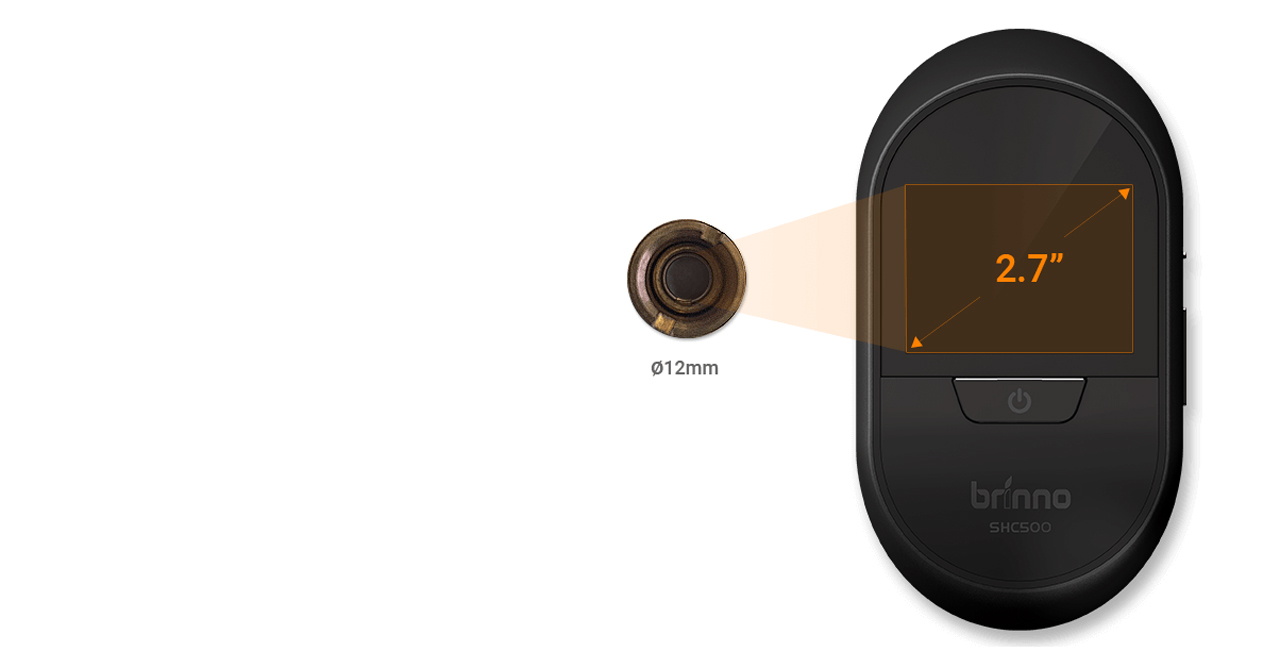 Brinno SHC500 12mm Digital Front Door Peephole Security Camera