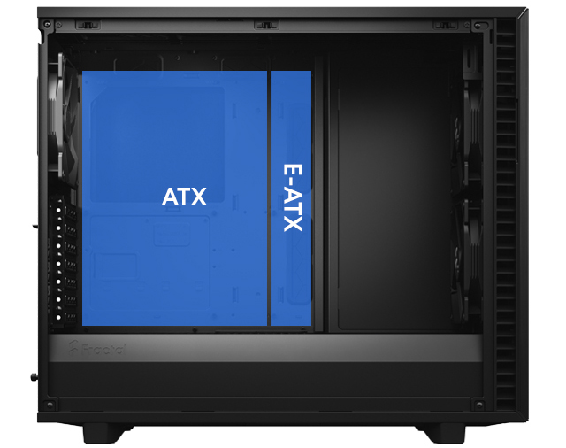 Fractal Define 7 GENEROUS SPACE