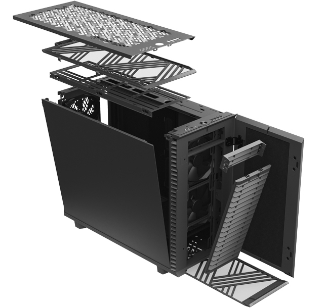 Fractal Define 7 case OPEN AND INTERCHANGEABLE