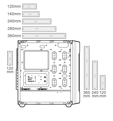 Drawing for liquid radiators support