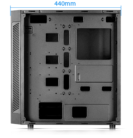 MATREXX 55 facing to the left with its side panel removed