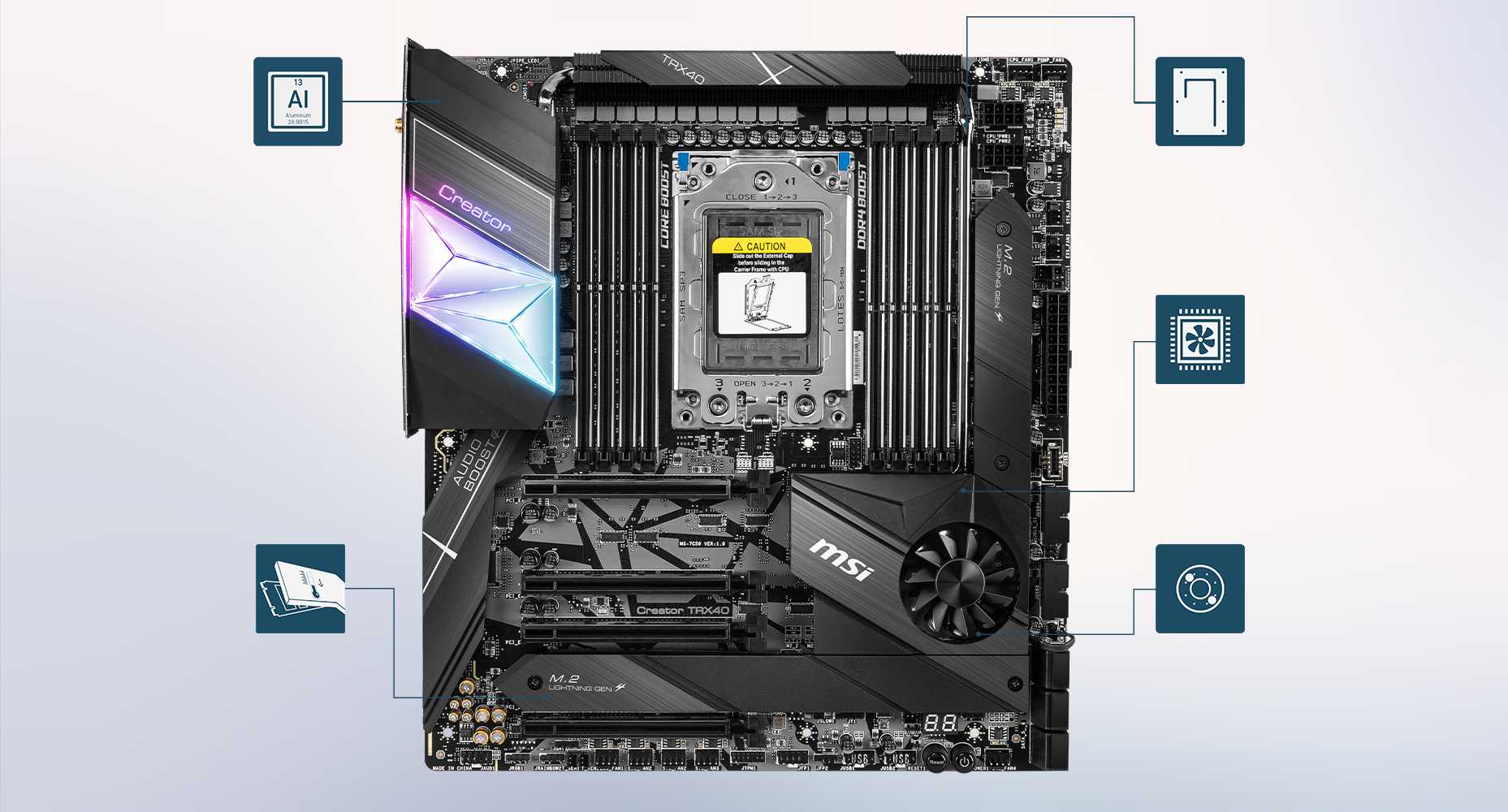 Msi Creator Trx Strx Extended Atx Amd Motherboard Newegg