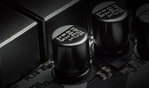 X470 Motherboard's Nichicon 12K Black Cap