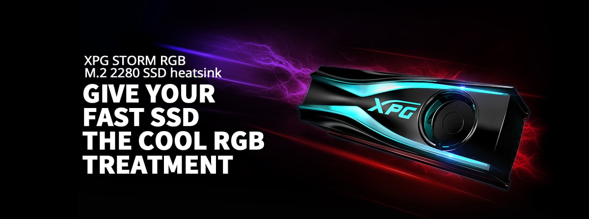 XPG STORM RGB M.2 2280 SSD heatsink