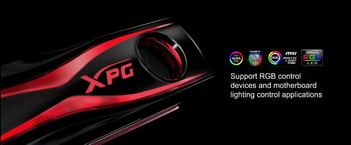 XPG STORM RGB M.2 2280 SSD heatsink