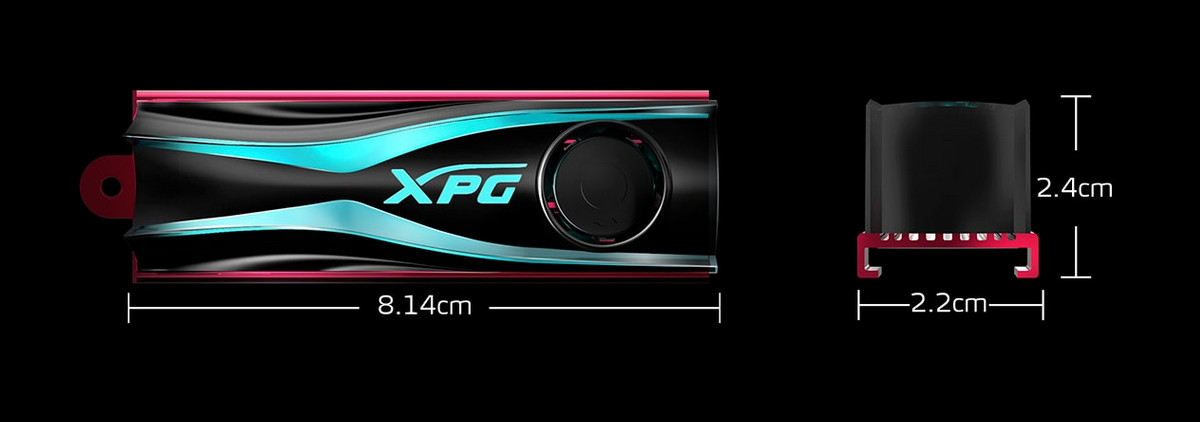 XPG STORM RGB M.2 2280 SSD heatsink