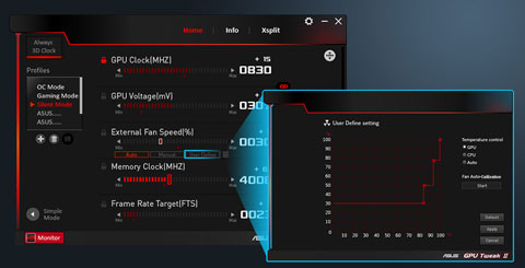 GPU Tweak II User Interface