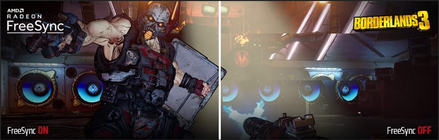 comparison between AMD Radeon FreeSync and none
