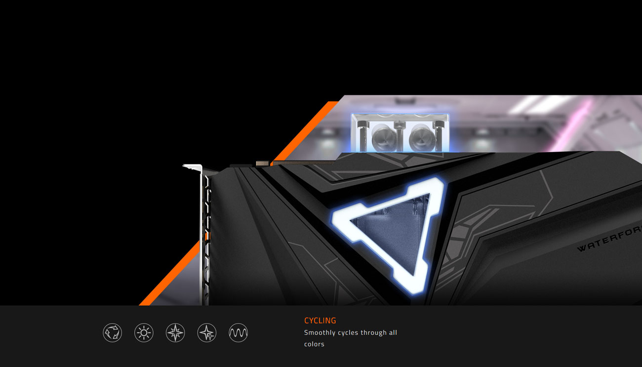 bottom of the Graphics Card as background