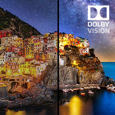 comparison of Dolby Vision On and Off