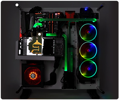 Thermaltake Toughpower GX1 RGB Lighting Gives Best Aesthetics for All Chassis Demonstration