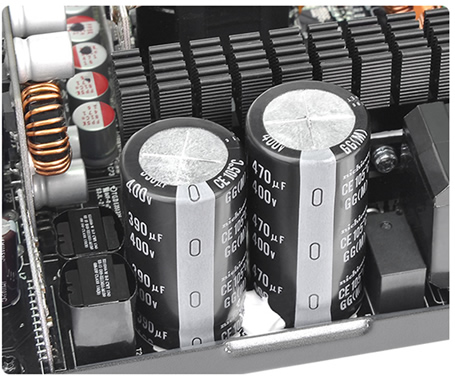 Japanese Capacitors close-up