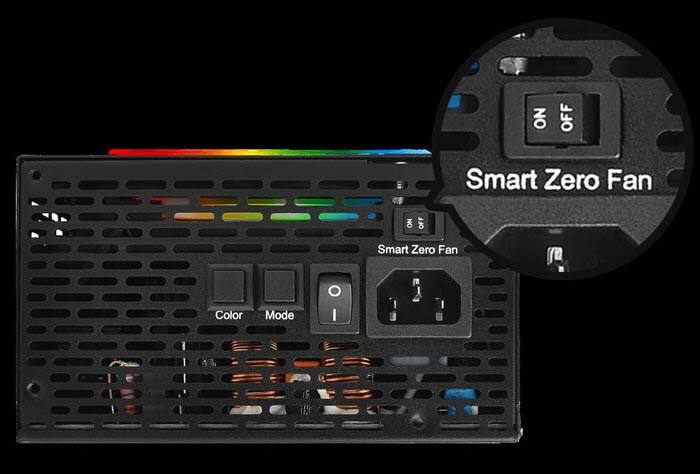 close look at the Smart Zero Fan switch