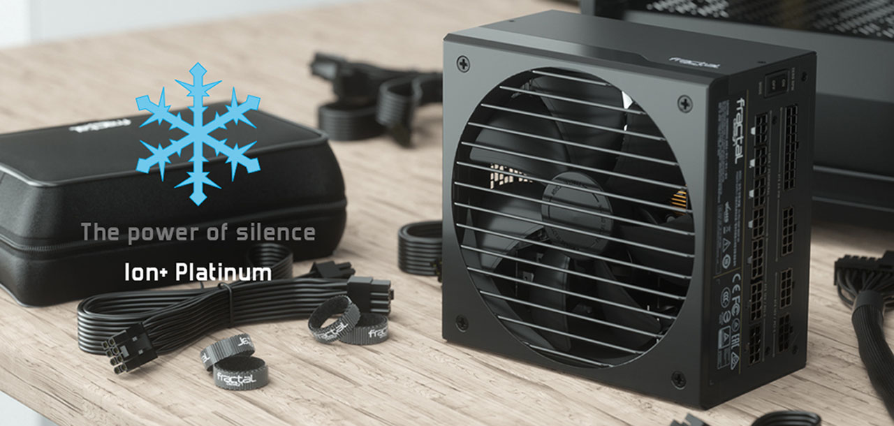 Ion+ Platinum on a Wooden Surface, Next to Its Accessories