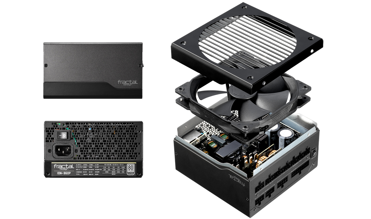Fractal Ion+ Platinum Power Supply Angles and Interior Components