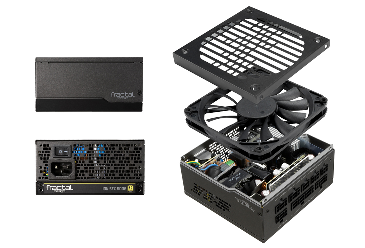 The Ion SFX Gold font view and fan close-up