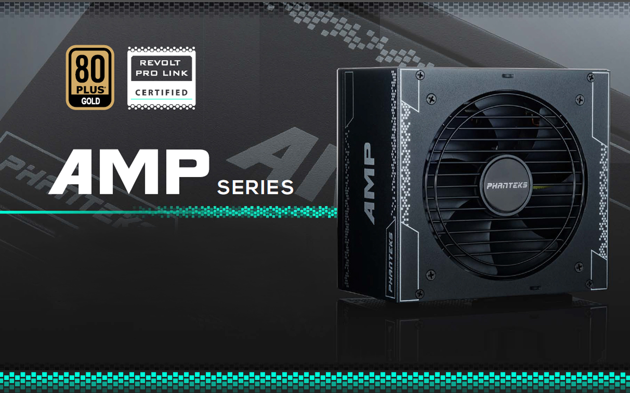 Phanteks AMP Series ATX Power Supply Side view