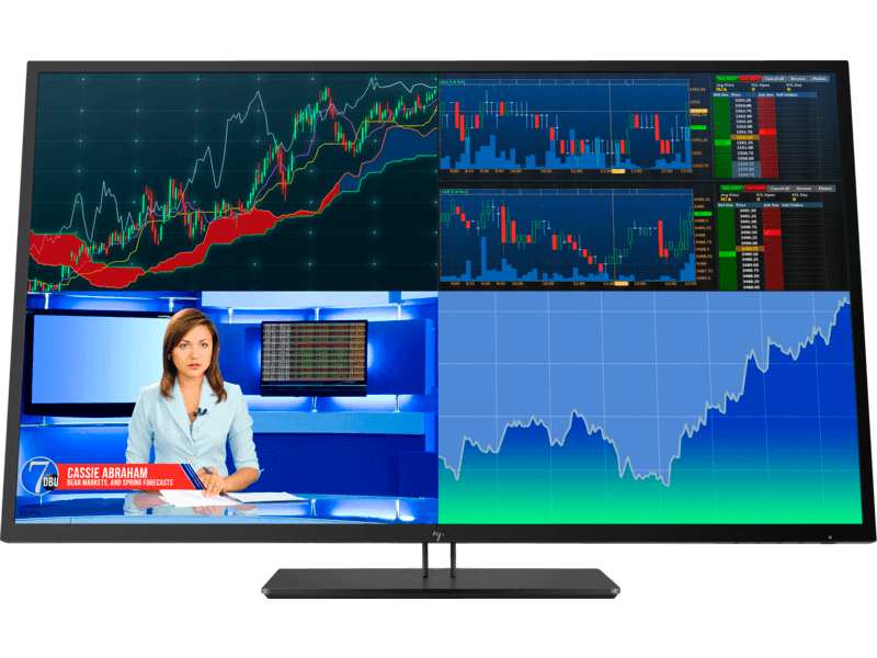 42.5-inch Monitor with one image splited into four as screen