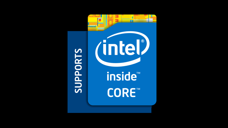 Supports Intel Inside Core Badge