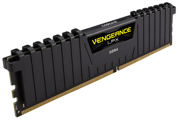 A Vengeance LPX memory stick in black