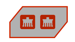 Two Ethernet Port Icons