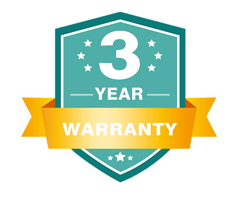 3-Year Warranty Shield Badge