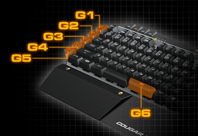 6 PROGRAMMABLE G-KEYS