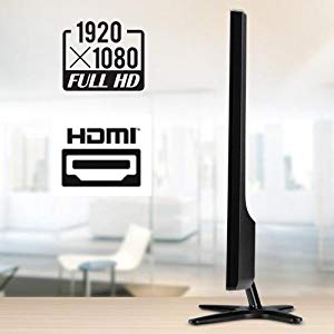 a side view of Acer G276HL Kbmidx monitor with a Full HD icon and a HDMI icon