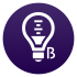 Purple Light Bulb Icon