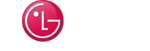LG life's good logo on a black background