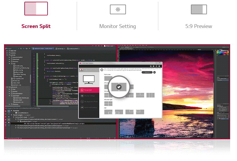 Online classroom with wide field of view