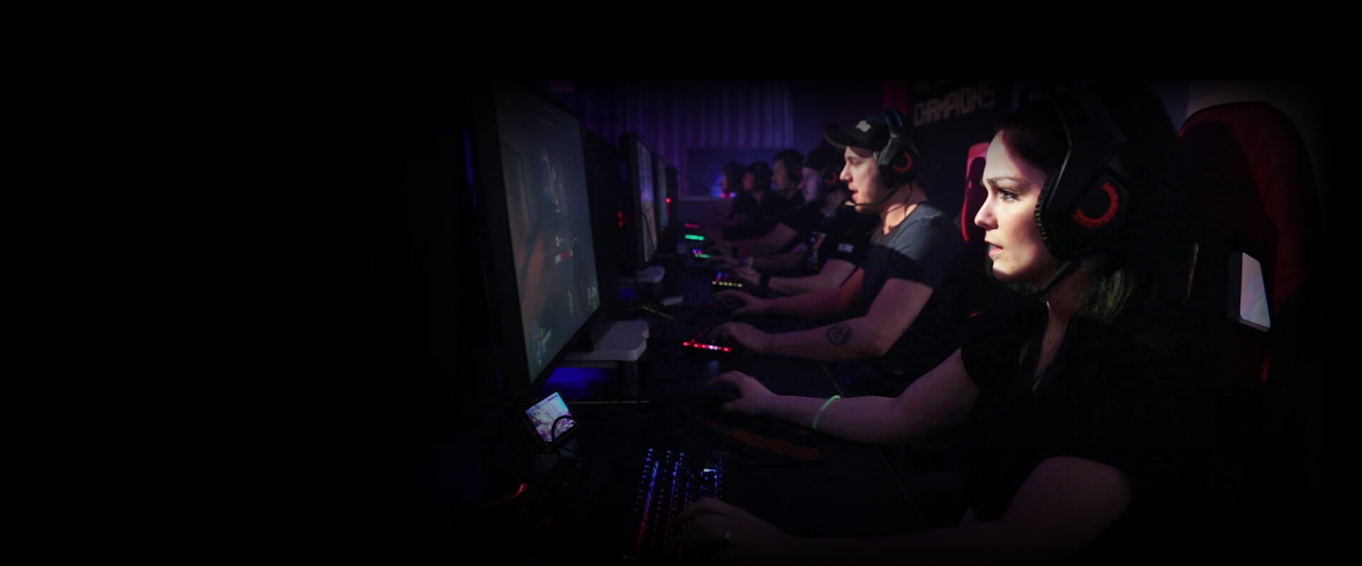 a group of people are playing game