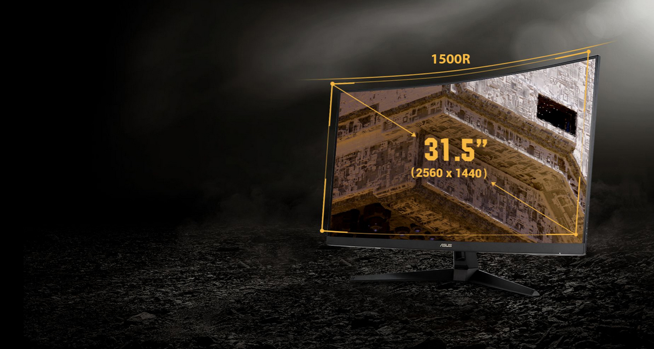 31.5-inch immersive curvature
