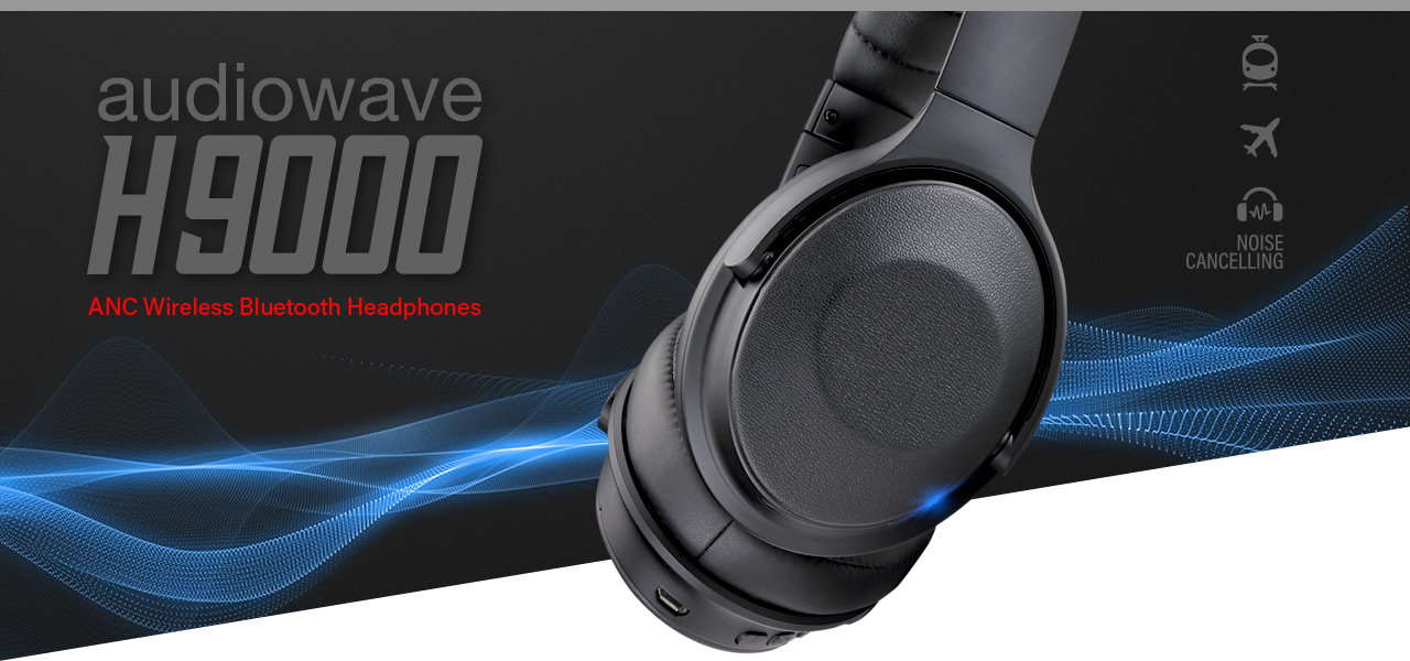 short screen of H9000 ANC Wireless Bluetooth Headphones
