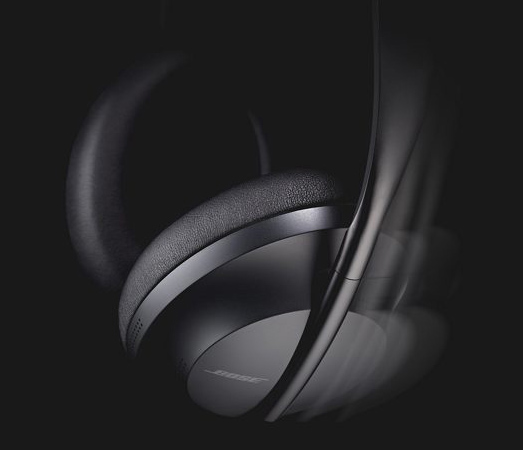Black Bose Noise Cancelling Headphones 700 side view