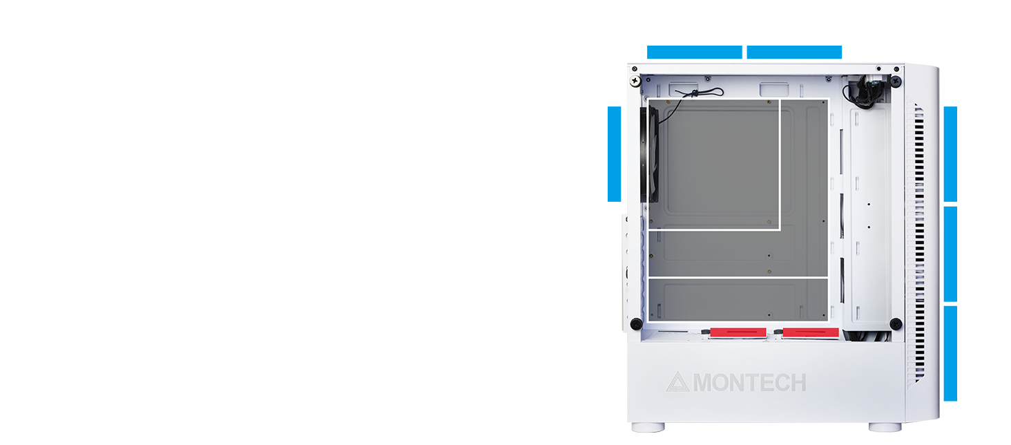 Montech X1 White Cases