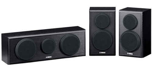 Yamaha NS-P150 Center and Two Surround Speakers facing forward