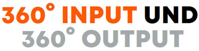 360° Input Und 360° Output