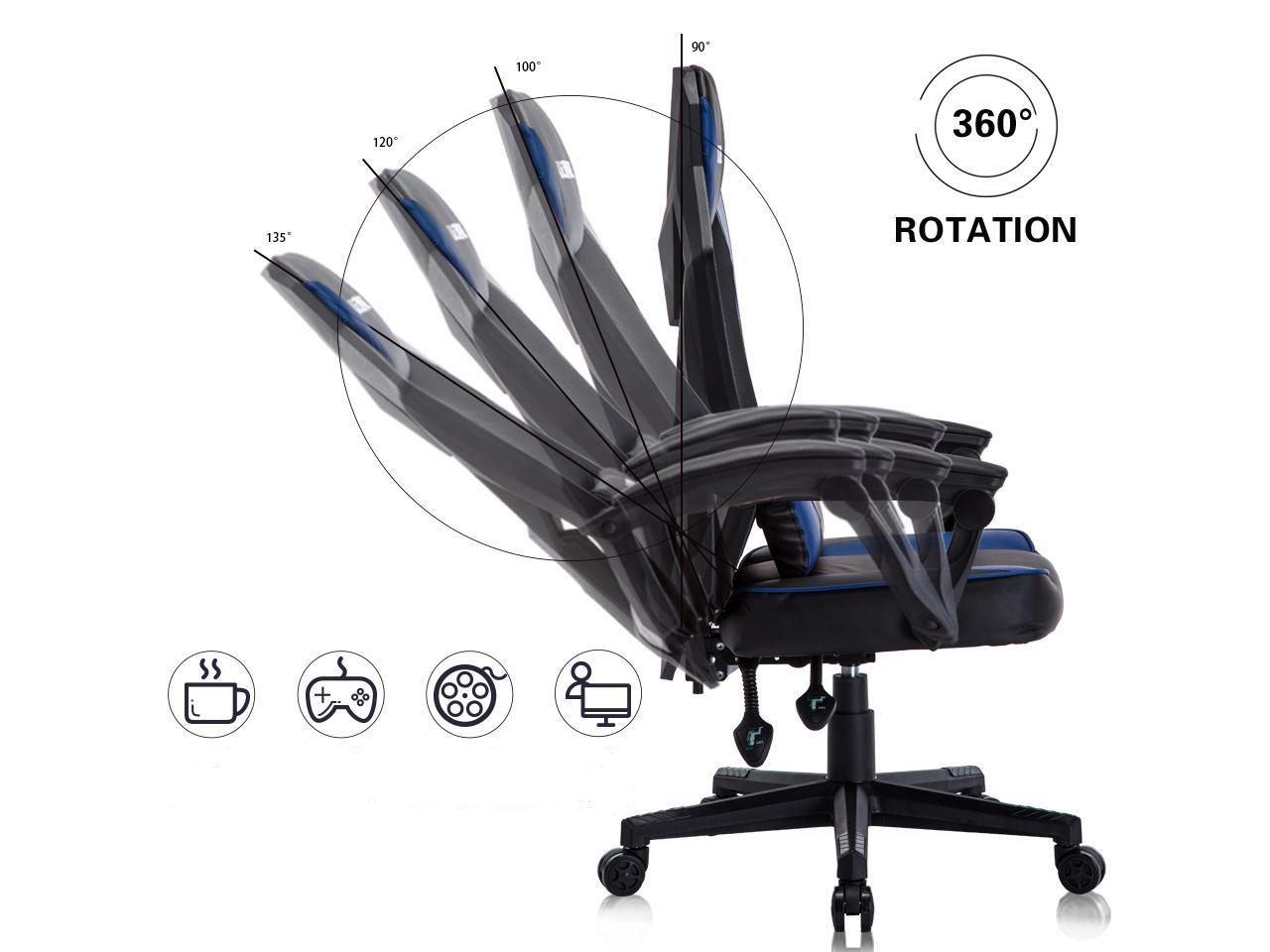 UOMAX Gaming Chair showing its adjustable angles