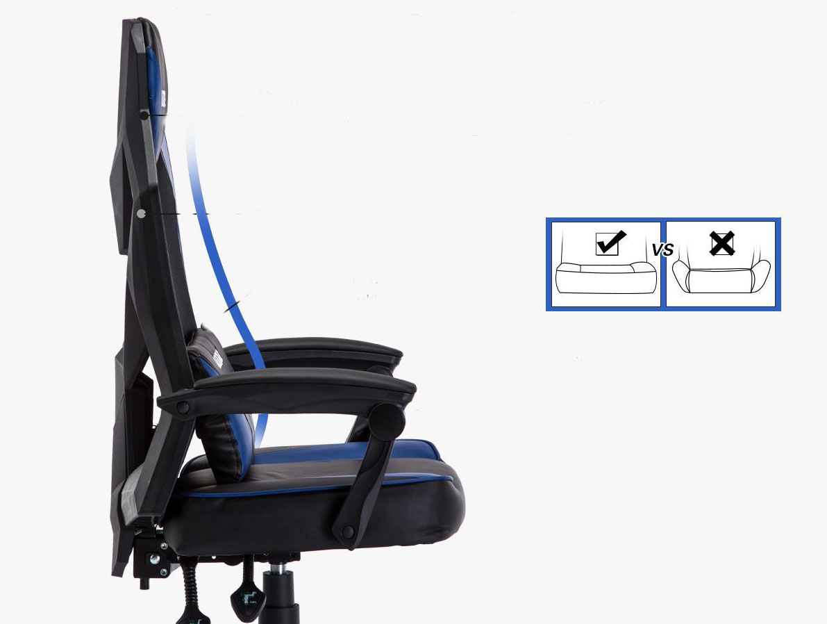 UOMAX Gaming Chair right side view showing its ergonomics