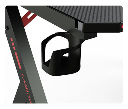 FUFU&GAGA 55inch Gaming Desk-game computer desk with LED lighting