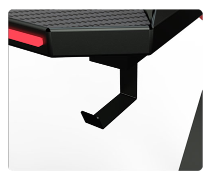 FUFU&GAGA 55inch Gaming Desk-game computer desk with LED lighting