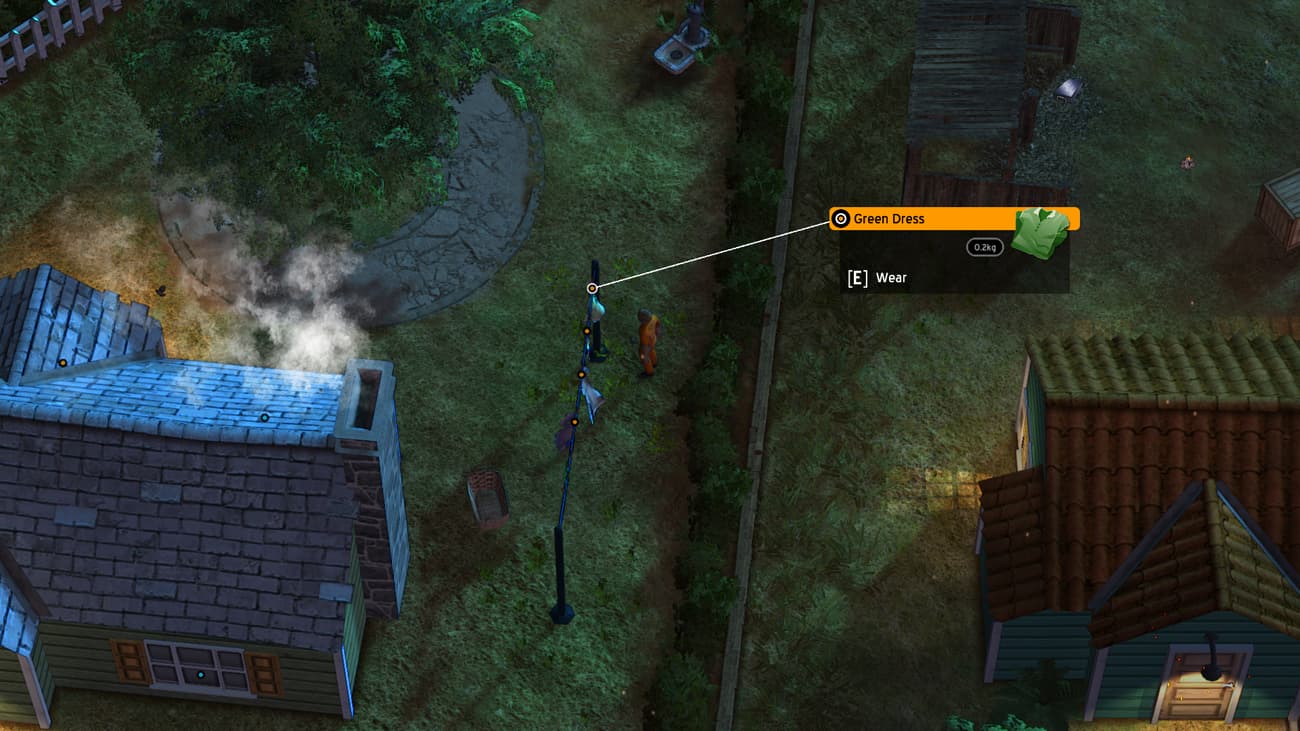 screenshot3 for American Fugitive showing characters outside fenced homes