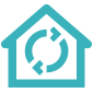 Home with a Revolving Icon