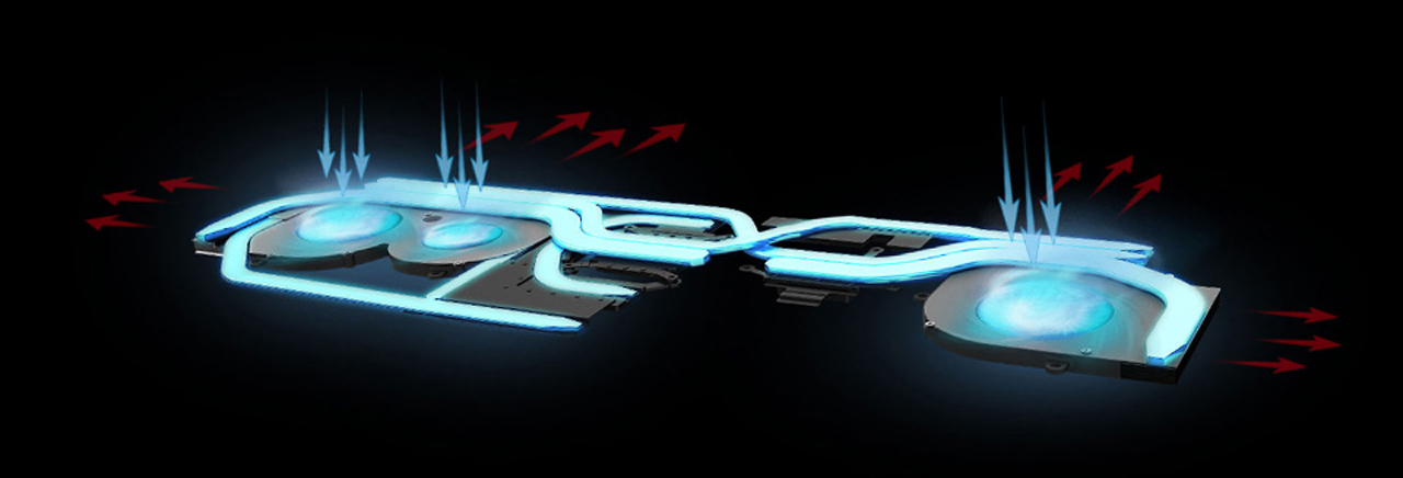 Whirlwind Blade fans close-up