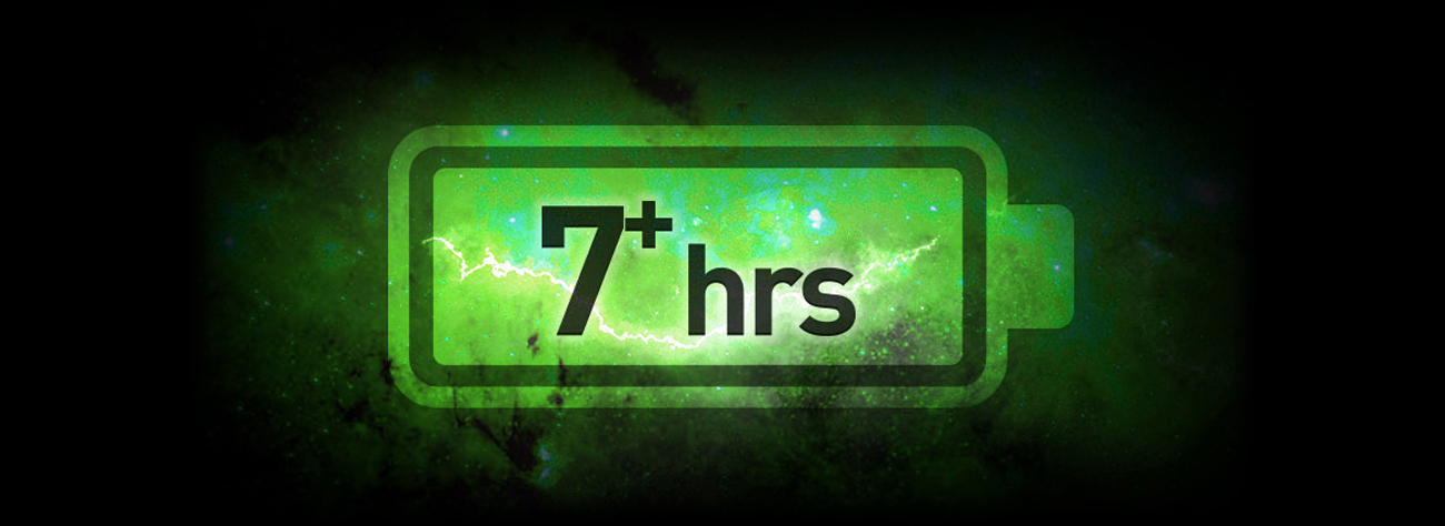 7+ HOURS BATTERY LIFE icon
